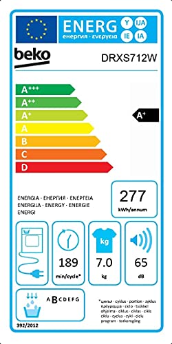 BEKO Wäschetrockner Slim DRXS712W Young, 7 kg, Energieklasse A+ Wärmepumpe - Image 8