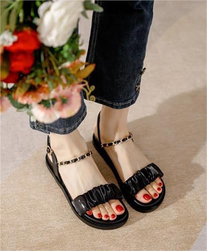 Women's Flat Sandals Platform Strappy Open Toe Slip On Casual Flat Sandals For Summer Wedding Party Beach Dressy Formal2