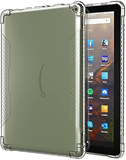 TiMOVO Case for All-New Kindle Fire HD 10 & Fire HD 10 Plus Tablet (10.1", 11th Generation, 2021 Release), TPU Protective Shell Cover with Anti-scratch Reinforced Corners, Clear