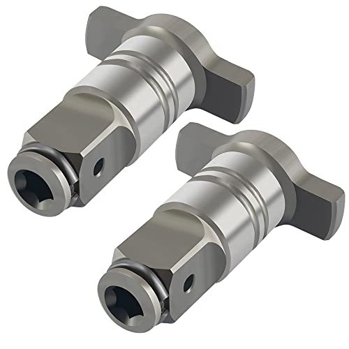 TorSor 2 Pack 1/2‘’ Anvil Wrench Pin Converter Shaft Adapter for Cordless Impact Block Driver Power Wrenches Chuck System Spindle Electric Hammer Spanner Drill