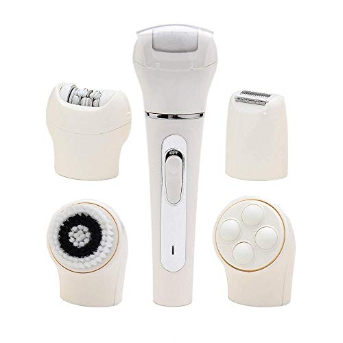 USB-Aufladung Gesichtshaarschneider Entfernen, Frauen Elektrorasierer, 5-In-1 Multifunktions-Damen-Gesichtspflege-Kit