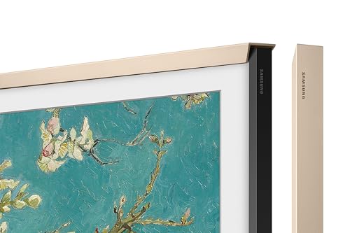 Samsung 65” The Frame TV Customizable Bezel, Magnetic, Quick and Easy Installation, VG-SCFC65SGMZA, 2023, Sand Gold Metal