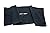 Center Cut Microfiber Golf Towel 16"x40" (Black) 