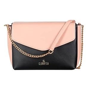 THE CLOWNFISH Annabelle Handbag for Women Office Bag Ladies Shoulder Bag Tote For Women College Girls (Pink) 31 41kCYG1ybaL. SL500 . SS300