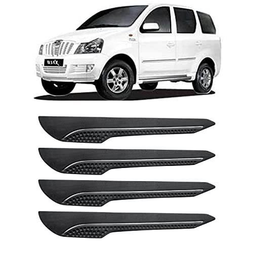 Image of AOSIS-Car Bumper Protector /Bumper Guard for Mahindra Xylo with Single Chrome Stripe (4-Pcs)