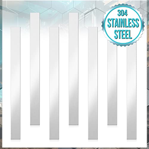 Shimeyao 30 Pcs Metal Strips Stainless Steel Sheet Gap Filler Metal Shim Stock Metal Shims Metal Sheet Trim Strips For Wall Oven Microwave Combination Range Cooktop 12'' Length X 1'' Width X 0.02'' #TOP3