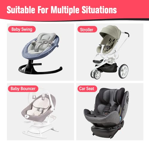 Image of KAKIBLIN Baby Travel Pillow, Upgraded Baby Neck Pillows for Car Seat, Infant Neck Support Pillow for Head and Neck,Newborn Head Support for Car Seat,Pushchair