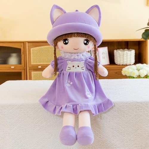 抱き枕 ままごと ふわふわ 人形 ごっこ遊び ガールズ もちもち 添寝枕 クッション ぬいぐるみ パープル 大きいサイズ リアル 柔らか 可愛い だきまくら かわいい 75cm 気持ちいい プレゼント用