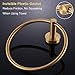 APLusee Towel Ring for Bathroom Wall, Brushed Gold Hand Towel Ring Holder, Heavy Duty SUS 304 Stainless Steel Modern Bathroom Accessories