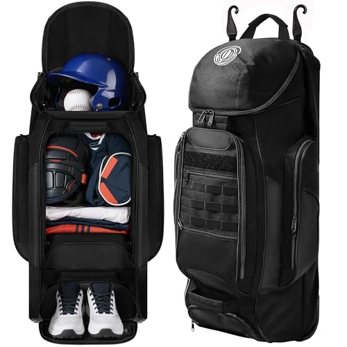 Sturdum Catchers Gear Bag with Wheels and Accessories