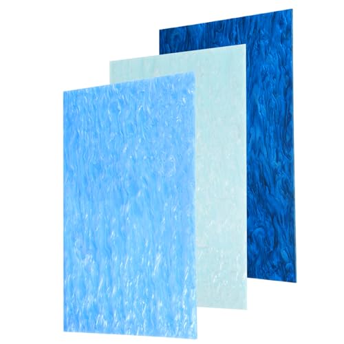 Plaque acrylique rigide bleue anti-rayures pour signalétique intérieure