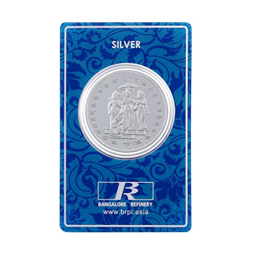 Image of Bangalore Refinery 999 Purity Lord Rama Sita Lakshman Silver Coin 10 Gram