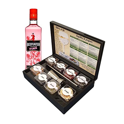 Kit Gin Tônica 08 Especiarias + Dosador + Gin Beefeater Pink 750ml