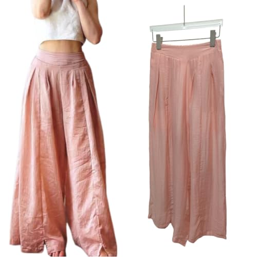 Pantalon de yoga fluide style plissé chic et aérien pour femme