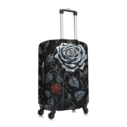 Travel Luggage Cover Elastic Anti-Scratch Suitcase Protector Washable Travel Suitcase Cover Rose Gothic Luggage Protector Fits 18-32 Inch Suitcase3