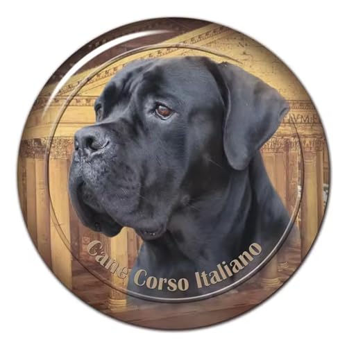 Cane Corso Italiano Autoaufkleber, Reflektierend Wasserfest, für Stoßstange Kühlschrank Heimdekoration (18cm/7.09inch)