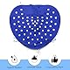 QUARKZMAN 10 Stück Urinal Screen Deodorizer, Anti-Splash Duftende Urinal Kuchen Geruchsschutz Urinal Matten für Toiletten, Badezimmer, Blau