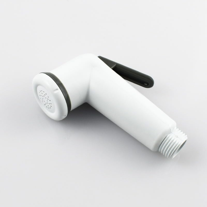 Handheld Shattaf Bidet Sprayer Head, High Pressure, Durable High Impact ABS, Adjustable Water Pressure, Fits Standard Hose Size, White