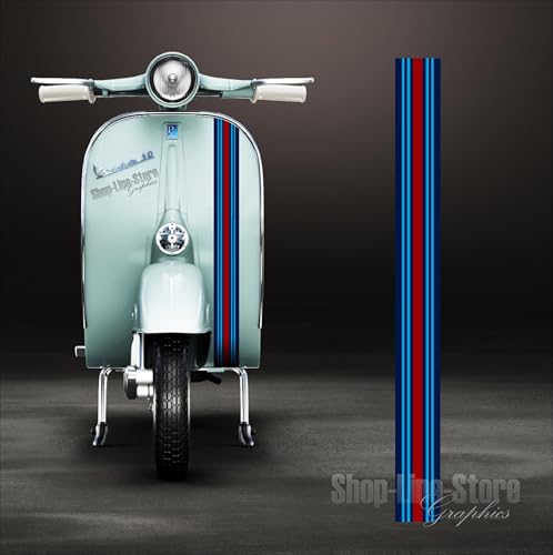 Bande adhésive pour carrosserie Vespa et stickers moto multicolore