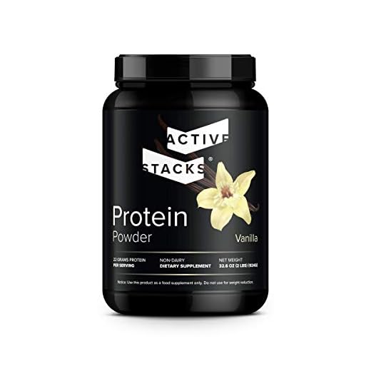 Active Stacks Beef Protein Powder, Vanilla - Dairy Free with Natural Collagen for Keto, Paleo, Bone Broth & Low Carb Diets, 2 Pound