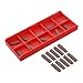 10 pack MGMN200-G LDA Carbide Inserts 2mm Steel Grooving Parting Cutting Tool Kit, Indexable for CNC Lathe Machining of Steel, Cast Iron, Stainless Steel and Aluminum in Industrial Manufacturing