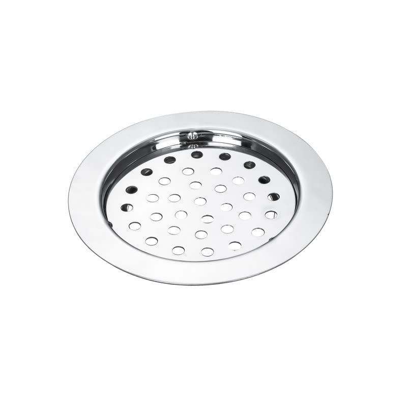 YTC Stainless Steel Bathroom & Kitchen Floor Water Drain Grating 5 RD Glossy Grade 304 Jali Set of 1