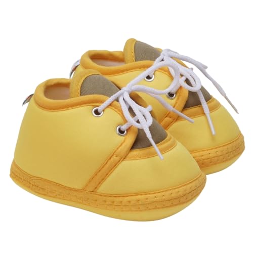 Image of Neska Moda 6 To 12 Months Baby Boys & Baby Girls Cute Soft Cotton Pre-Walker Lace Booties-BT4713