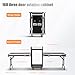 minkissy Audio Rack for Performance Stereo Equipment Storage Cabinet Stand Dj Work Table and Casters Dj Table for Performance Professional Av Cabinet for Stage Black