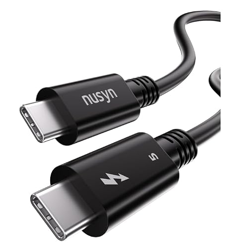 nusyn Thunderbolt 5 Cable, Intel Certified, 3.3 FT USB C Cable