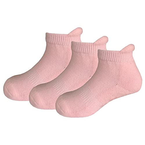 mepiq Baby socken (3 Paar) Anti Rutsch Socken für Kinder Jungen Mädchen Unisex, Kindersocken mit Griffen Einfach An- Und Auszuziehen(18-24 Monate) lila Cover