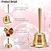 Super Loud Hand Bell - Solid Brass Small Call Bells for Wedding, Animal Training, Office, Dinner, Meditation, Elderly at Home, Musical Teaching and Service Alarm, Jingles, Ringing and More