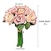 Famibay Flores Artificiales Rosas de Seda 2 Piezas de Rosas Ramo de...