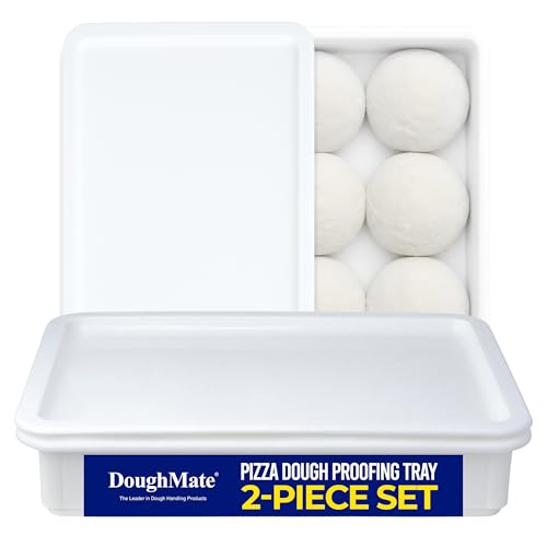 DoughMate® 1 Pizza Dough Proofing Tray with 1 Lid - Holds 6 Dough Balls - Easy to Clean, Durable - NSF® Certified, Made in USA by DoughMate - Used condition - US$31.41