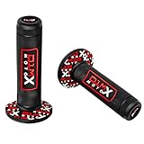 D1M 7/8 'Universal Motorbike Handle Grip Non-Slip Rubber Racing Grip for Motorbike Motocross Compatible fit RPS Hawk 250 (Red)