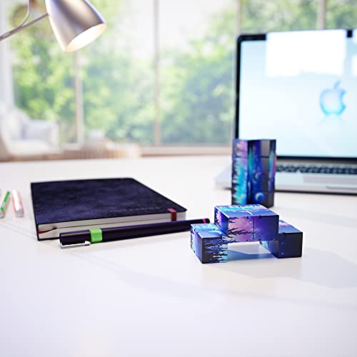 Open Up To Love Fidget Cube Infinity Cubes Toy,Fidget Blocks For Stress And Anxiety Relief Toys,Hand-Held Magic Puzzle Flip Cube Fidget Finger Toys Cube Pack For Add Adhd Killing Time #TOP6