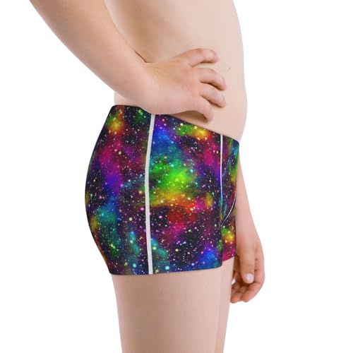 Boys' Cotton Boxer Brief Soft Underwear-Bright Universe2