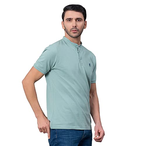 Image of Red Tape Henley Neck T-Shirt for Men | Comfortable & Breathable