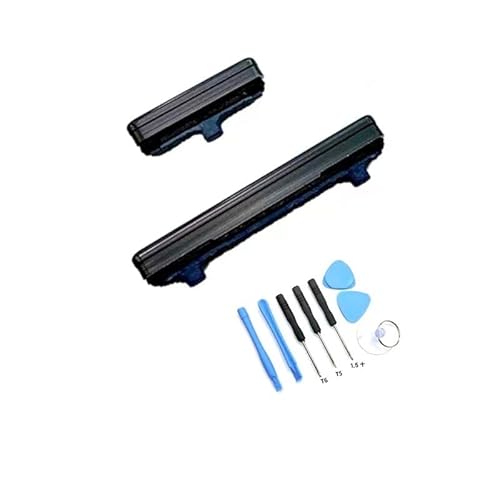 Power On Off Volume Key Side Button Replacement Part for Samsung Galaxy S22 Ultra 5G S908, with Tool kit (Black)