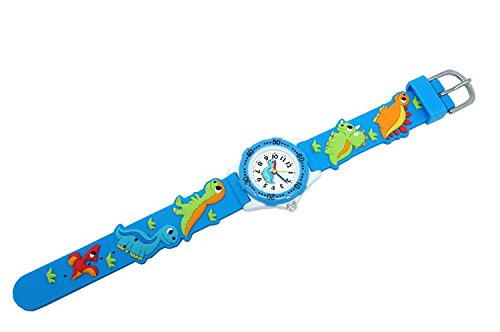 Image of Jewtme Cute Toddler Children Kids Watches Ages 3-8 Analog Time Teacher 3D Silicone Band Cartoon Watch for Little Girls Boys