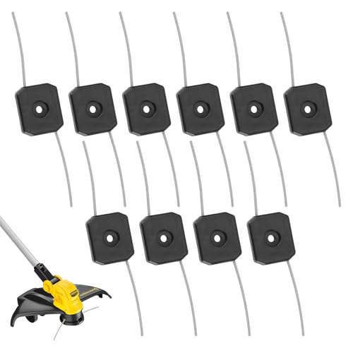 String Trimmer Replacement Head,10 Pcs Strimmer Attachments String Trimmer Head 150mm,Portable Wire Strimmer Head,Trimmer Head Replacement Parts, Garden Battery Strimmer Cordless Tool Accessories
