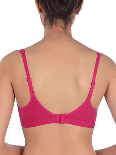 Image of Triumph Beginner Bra for Women Padded Non Wired Bra Wireless Full Coverage Lingerie for Teens Lightly Padded Cut-n-Sew Support Wide Straps Elastic Bottom Band Pack of 1