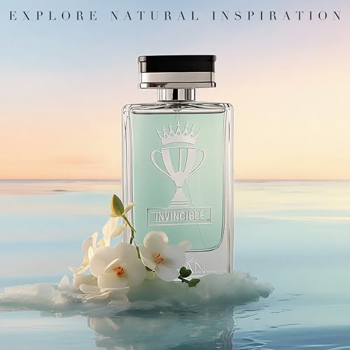 Image of AFLUXE INVINCIBLE, Men's Cologne Gift, Long Lasting EDP Fresh Scent, Perfume with Award-Winning Style, Daily Fragrance for Men, 3.4 Fl Oz