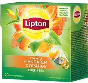 Green Tea Pyramids, Mandarin Orange 20 ct , Imported