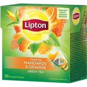 Amazon.com : Lipton Green Tea Pyramids, Mandarin Orange 20 ct ...
