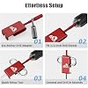 Ice Anchor Drill Adapter, Ice Fishing Accessories Compatible with Eskimo Quick Connect, Ice Stake Drill Attachment With Socket Adapter 3/8 & 1/4 In for Setting Up Ice Fishing Enthusiasts Shelter Tent