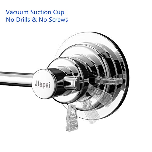 Jiepai Suction Cup Towel Bar 16 Inch,Removable Vacuum Suction Towel Holder Suction Towel Rack For Bathroom Kitchen… #TOP3