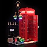 LocoLee Licht Kompatibel mit Lego Red London Telephone Box, Nur Lichter Set - Kein Modell, Licht BeleuchtungSet Compatible with Lego 21347 Red London Telephone Box