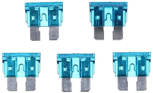 SIXTOL MECHANIC FUSE SET 15A | Juego de fusibles mecánicos | 15 A | 100 fusibles estándar | para coches, autocaravanas, motocicletas