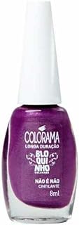 Esmalte Cintilante Bloquinho Não é Não Colorama 8ml, Colorama, Roxo