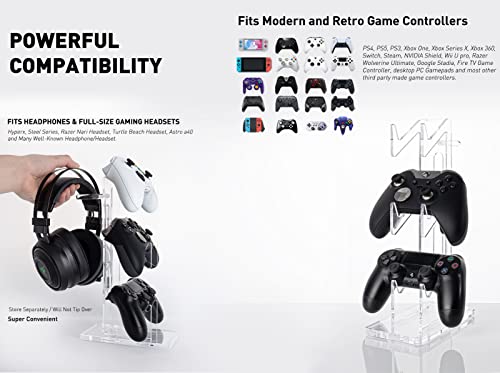 image for OAPRIRE Universal 3 Tier Controller Stand and Headset Stand for XBOX O